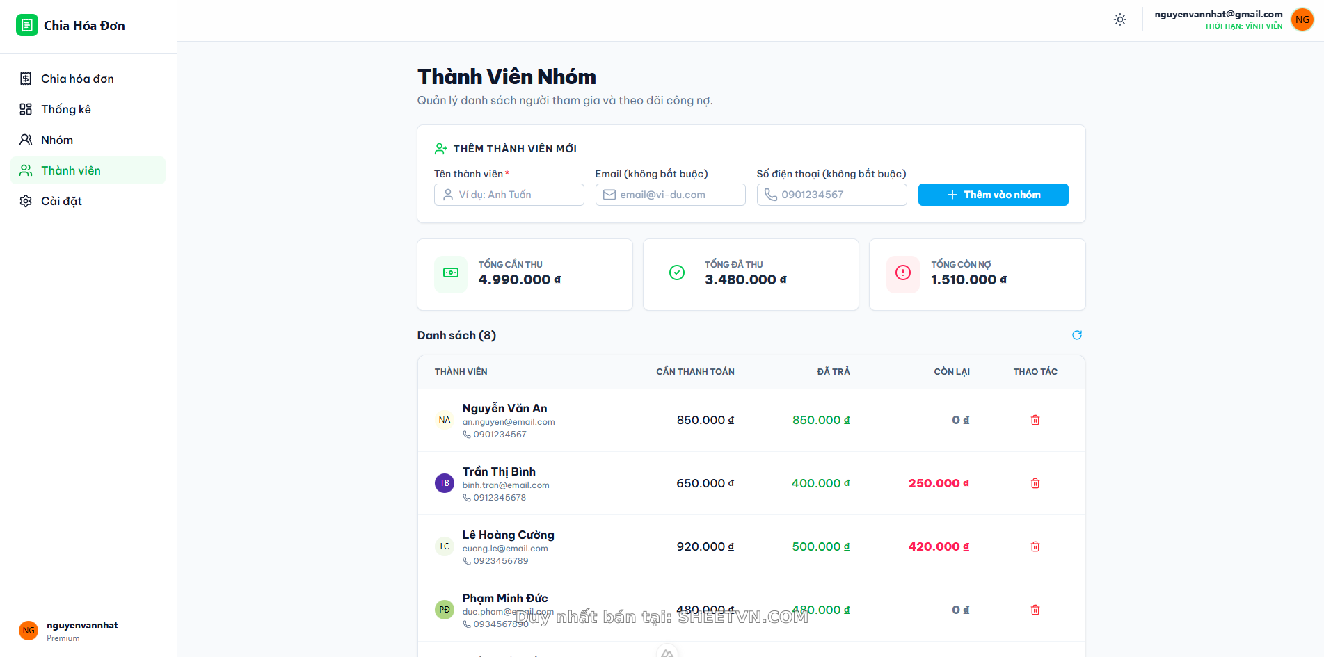 Ứng dụng trên điện thoại