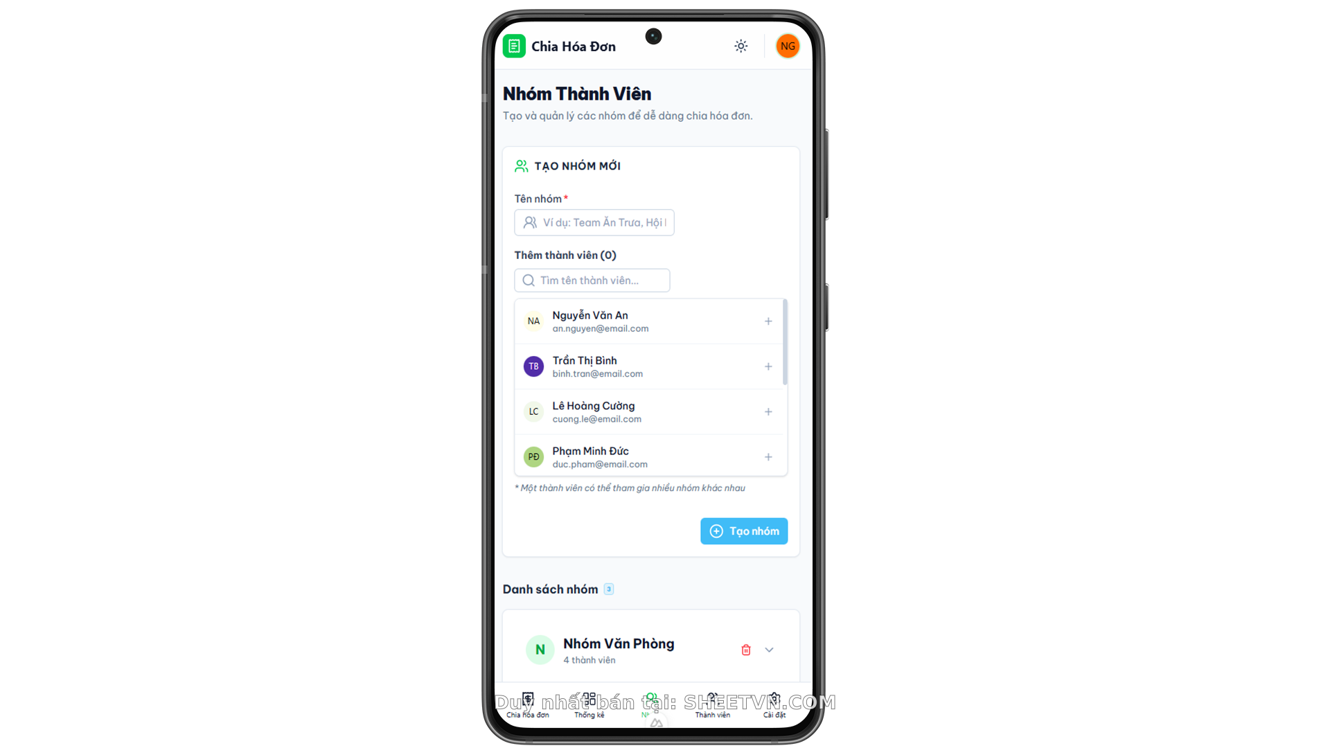 Chi tiết hóa đơn