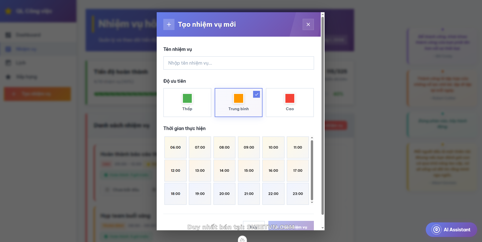 Ứng dụng cho freelancer