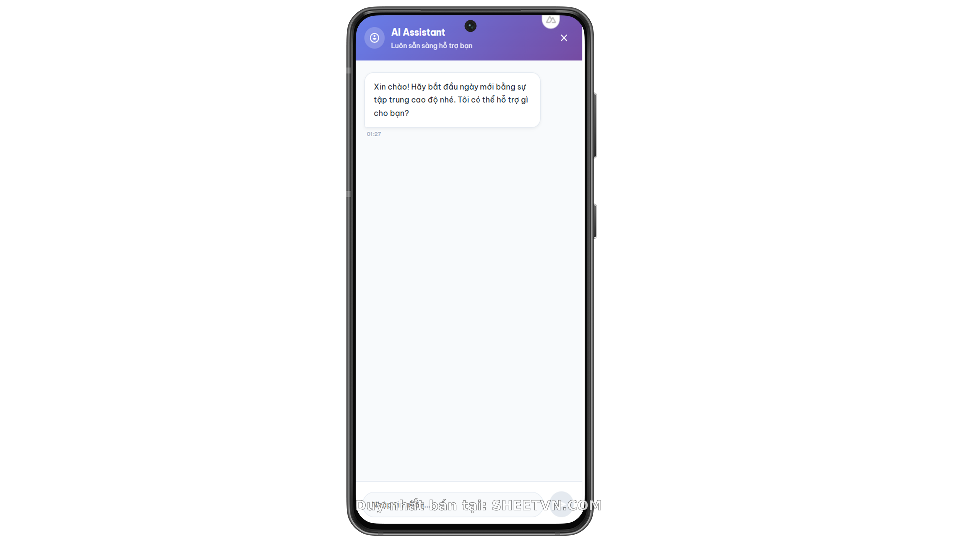 Giao diện app đơn giản