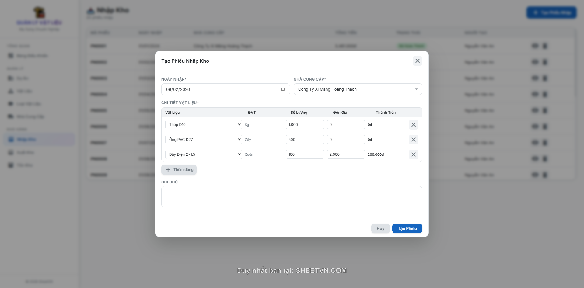 Giao diện mobile của App Script