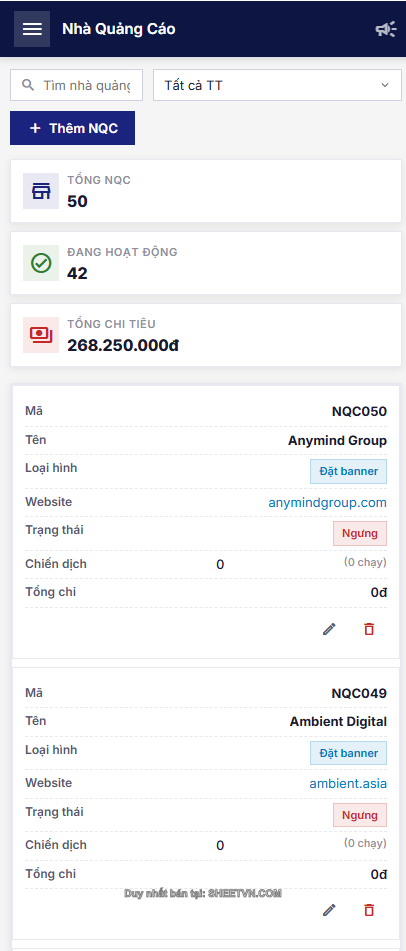 Phân tích CTR AdCost Manager