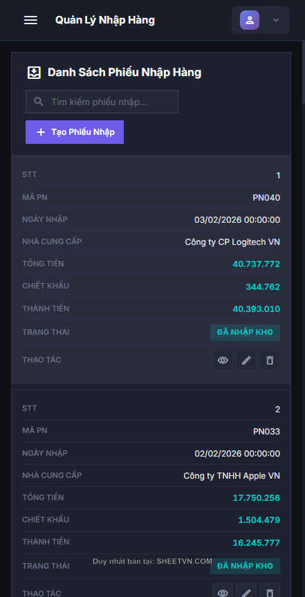 Bộ lọc & Tìm kiếm